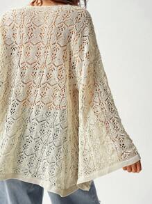 Bohemela 大码休闲开衫，长袖，简约时尚，适合日常穿着