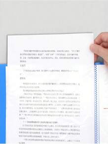 1pc A4 Size Blue Office Filing Folder With 100 Transparent Pockets,Back To School,School Supplies - Blue - View 9