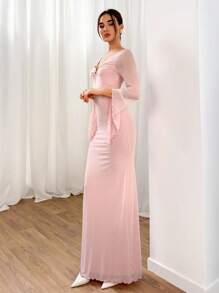 Aloruh Women's Solid Color Long Sleeve Simple Slim Dress, Casual Vacation Wear Women's Spring Dress Prom Dress Easter Beach Wear Summer Dress Suit Cute Casual Wedding Graduation Dress Holiday Dress Carnival Dress Holiday Wedding Guest Dress Women's Dress Business Casual Birthday Dress Club Dress Women's Sexy Beach Wear Boho Style Prom Dress Bridal Party Dress Sexy Holiday Dress Bridesmaid Dress Teacher Beach Vacation Elegant Dress Old Money Tea Party Dress Pink Dress