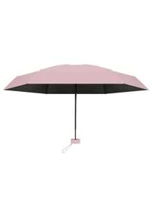 1 pieza Paraguas tipo cápsula con protección contra la lluvia y los rayos UV, portátil y súper mini con estuche, paraguas de bolsillo fácil de llevar para la escuela, la oficina, el hogar y los viajes