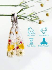 400g Resina epóxica UV de alta transparencia para hacer manualidades y joyería DIY, adhesivo UV de curado rápido - transparente - Ver 13