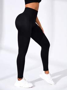 Easithlete Sport Studio High Waisted Seamless Slim Leggings For Women - Resilient Soft Touch Breathable 4-Way Stretch Legging For Running Cycling Yoga Pickleball Exercise Casual