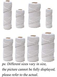 4mm*100m Macrame Rope, Premium Macrame Cord,Thick Natural Thread, Multi-Strand Synthetic Braided Rope,4 Ply Macrame Rope For Wall Hangings Decor, Plant Hangers, Crafts,Bags, DIY, Home Decorations, Gift Wrapping,Beige No. 5 Is Available In 1/2/3/4mm