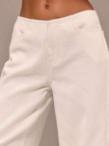 MUSERA Low Waist Straight Leg Jeans Elegant Casual Cute 90's Y2k Summer Ibiza Festival Concert Vacation Summer