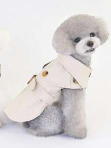 Europese en Amerikaanse stijl huisdierjas, windjack voor honden, huisdierkleding, hondenjas, Britse lange gewaad, kattenkleding, Europese trenchcoat, dierenoutfit