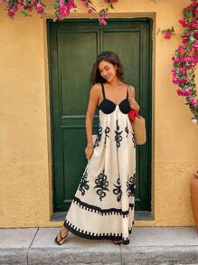 Chiquease French Elegant Chiffon Bodycon Backless Bowknot Strap Design Women Dress, New Summer - Multicolor - View 5