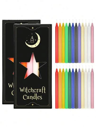 SHEIN 12 قطعة/24 قطعة/36 قطعة من الشموع المستقيمة الملونة، كل واحدة منها تحترق لمدة ساعتين، شموع صغيرة بدون رائحة، مناسبة لديكور المنزل اليومي، وتزيين طاولة العشاء، وحفلات عيد الميلاد، والحفلات الزفاف، وديكور مشاهد الاقتراح