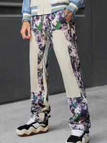 Manfinity EMRG Men's Camo Print Drawstring Waist Casual Pants - Multicolor - View 5