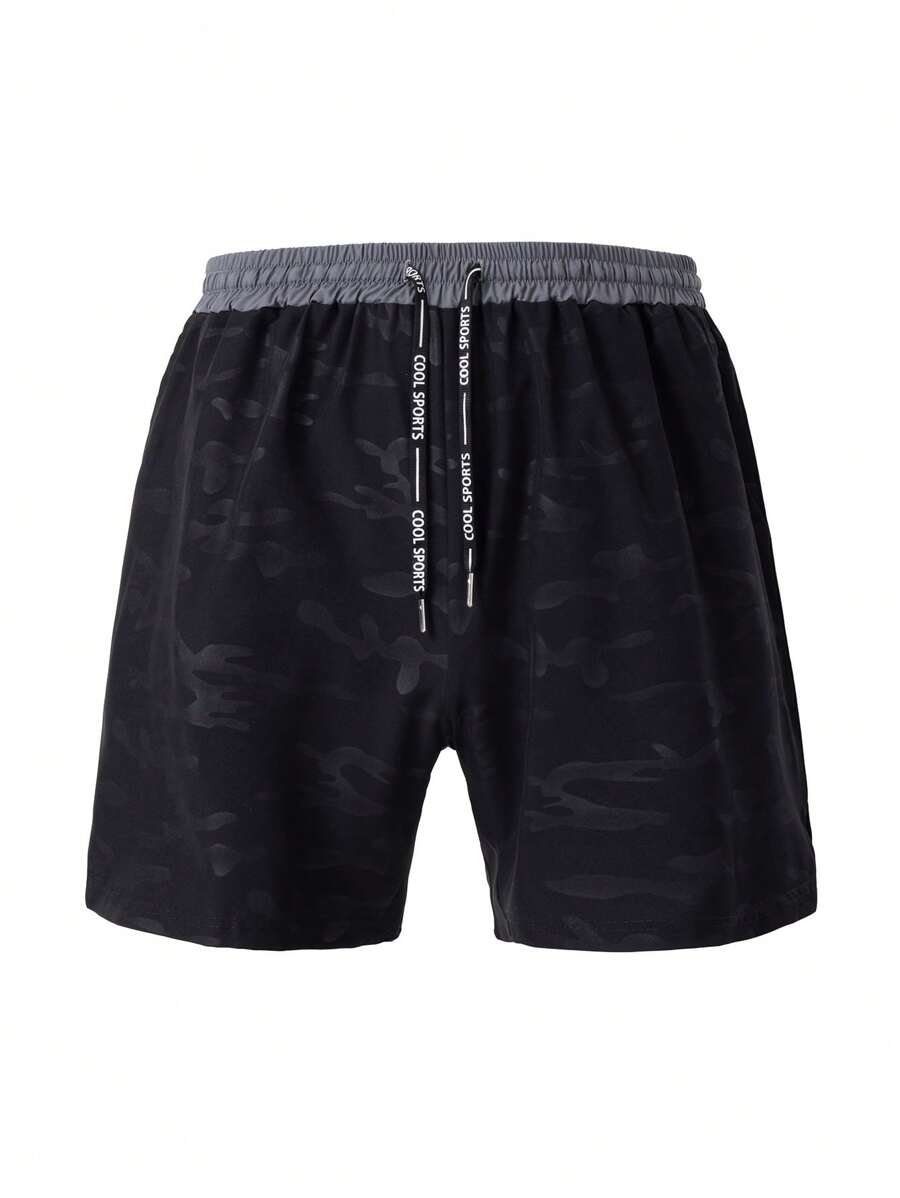 Gym Rark Men's Casual Sports Shorts, Minimalist Style For Everyday Wear - Black - View 1