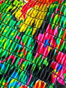 Swim Mod Springbreak Women Sexy Fashion Printed Cable Crafted Triangular Bikini Set For Summer Beach Vacation - Multicolor - View 3