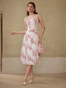 MOTF PREMIUM VESTIDO PLISADO CON ESTAMPADO DE FLORES - Multicolor - Ver 3