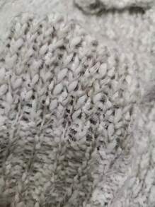 EMERY ROSE Women's Casual Design Cardigan Fall Winter Cloth For Women - Light Grey - View 3