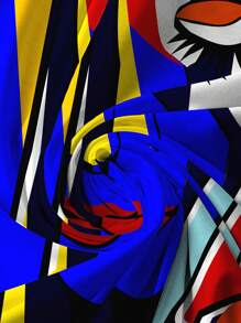 Maweii 大码休闲纯色宽松随机彩色印花连衣裙，春夏女装，优雅 - 白色 - 查看 6