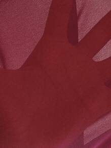 SHEIN Clasi 大码女士时尚分层休闲衬衫，适合新年、情人节、感恩节、圣诞节、复活节、国庆节、联欢晚会、除夕夜、圣诞派对、圣诞装饰、圣诞睡衣、春假折扣、情人节之爱、亲吻、玫瑰 - 紅色 - 查看 6