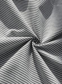 SHEIN Tall CURVE Plus Size 2pcs Women Casual Striped Blazer Collar Shorts With Pockets Suit Set Office Outfits For Women Business Casual Woman Spring Outfits For Women Office Outfits For Women Lounge Sets For Women Plus Size Pant Suit Set Linen Outfits For Women Tall Curve Women Clothes Vest And Pants Set Plus Size Linen Outfits Autumn Winter Clothes For Women - Multicolor - View 6