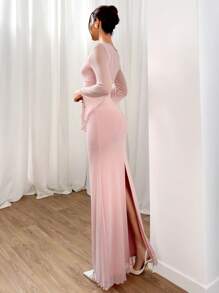 Aloruh Women's Solid Color Long Sleeve Simple Slim Dress, Casual Vacation Wear Women's Spring Dress Prom Dress Easter Beach Wear Summer Dress Suit Cute Casual Wedding Graduation Dress Holiday Dress Carnival Dress Holiday Wedding Guest Dress Women's Dress Business Casual Birthday Dress Club Dress Women's Sexy Beach Wear Boho Style Prom Dress Bridal Party Dress Sexy Holiday Dress Bridesmaid Dress Teacher Beach Vacation Elegant Dress Old Money Tea Party Dress Pink Dress