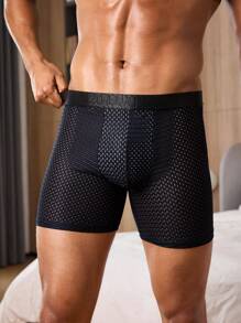 Calzoncillos bóxer de media pierna para hombres (paquete de cuatro) - Multicolor - Ver 6