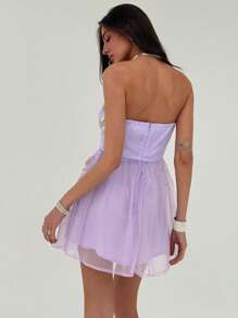 Aloruh Women Mid-Length Casual Dress, Stylish And Practical For Everyday Wear,Lavender Dress - Purple - View 5