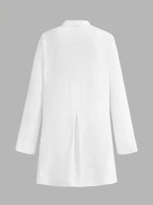 Scrubzie 抗皱女士手术服实验室工作服，白色 - 白色 - 查看 2