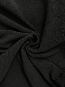 SHEIN 高腰孕妇休闲裤 - 黑色 - 查看 5