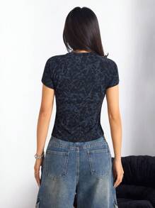 Coolane Girls Vintage Daily Wear Graphics Washed Grunge Crop Tops