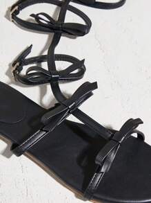 SHUZIA Women's Luxe-Inspired Harness Cutout Open Toe Minimalist Flat Sandals Mother's Day Present