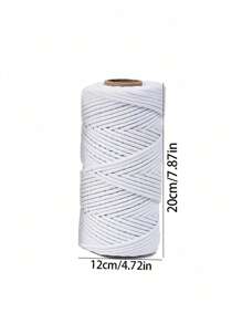 4mm*100m Macrame Rope, Premium Macrame Cord,Thick Natural Thread, Multi-Strand Synthetic Braided Rope,4 Ply Macrame Rope For Wall Hangings Decor, Plant Hangers, Crafts,Bags, DIY, Home Decorations, Gift Wrapping,Beige No. 5 Is Available In 1/2/3/4mm