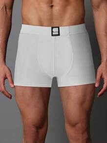 SUMWON Stretch Boxer Briefs Comfort Pack Of 5 Underwear Mid Thigh Length Classic Fit Essential Everyday Trunks Multi Pack Basic Essential - Black - View 6