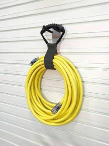 1 szt. Paski do przechowywania Easy-Carry Wrap-It - Paski na rzepy z uchwytem do przenoszenia do węża ogrodowego, przedłużacza, kabla, garażu, łodzi, akcesoriów do kampera - Czarne - Zobacz 4