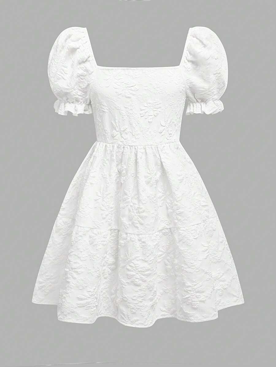 Tween Girl Woven Colorblock Sleeveless Dress With Giant Bow