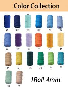 4mm*100m Macrame Rope, Premium Macrame Cord,Thick Natural Thread, Multi-Strand Synthetic Braided Rope,4 Ply Macrame Rope For Wall Hangings Decor, Plant Hangers, Crafts,Bags, DIY, Home Decorations, Gift Wrapping,Beige No. 5 Is Available In 1/2/3/4mm