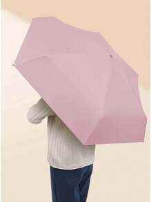 1 pieza Paraguas tipo cápsula con protección contra la lluvia y los rayos UV, portátil y súper mini con estuche, paraguas de bolsillo fácil de llevar para la escuela, la oficina, el hogar y los viajes