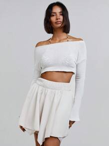 Athîral 女士上衣 简约时尚 休闲 日常 - 白色 - 查看 3