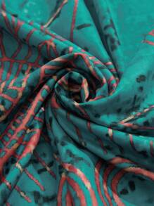 SHEIN LUNE Plus Size Women Floral Print Round Neck Sleeveless Pockets Casual Dress For Holiday St. Patrick's Day Boho/Bohemian,Resort Dresses, Outdoor Essential For Daily Wear Sundress Vacation Outfits Woman Summer Outfits For Women Rave Outfits Festival St Patrick's Day