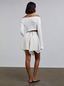 Athîral 女士上衣 简约时尚 休闲 日常 - 白色 - 查看 5