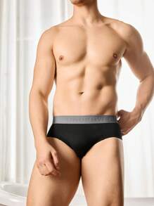 5pcs/Set Men's Casual Minimalist Underwear Briefs - Multicolor - View 3