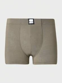 SUMWON Stretch Boxer Briefs Comfort Pack Of 5 Underwear Mid Thigh Length Classic Fit Essential Everyday Trunks Multi Pack Basic Essential - Black - View 7