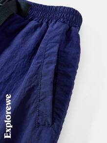 SHEIN Tween 女童腰带扣设计防水短款运动裙