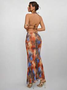 Aloruh Women's Long Casual Dress, Minimalist And Fashionable For Everyday Wear - Multicolor - View 2