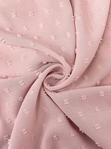 SHEIN LUNE 女士休闲纯色露背系带泡泡袖方领衬衫，春夏可爱上衣，夏季上衣，露脐上衣，女士度假装，女士外出上衣，休闲款 - 粉色 - 查看 7