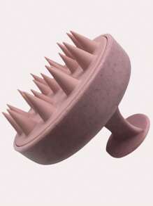 SHEIN 1 Stück 8cm*6,5cm rosa Plastik Shampoo Bürste Haare Reinigungsbürste, weiche Borsten Kopfhaut Massagebürste, Körperpflegewerkzeug, geeignet für Reisen, Outdoor, Sport, Büro, Schule, Haarspangen, Haarzubehör, Schulanfang Zubehör, Valentinstag