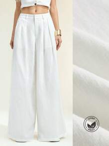 Arave Women's Business , Casual &Vacation Solid Color Linen Wide Leg Pants For & Pants, Outfits For Women,Vacation Outfits Woman Fall Women Clothes Fall Outfits Women Fall Autumn Clothes