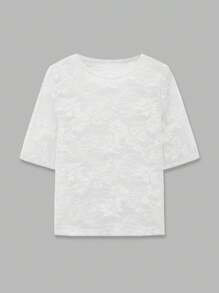 Maija Nuevo top de camiseta sin mangas con encaje en capas, versátil para negocios, casual, festivales de música, playa, uso diario, vacaciones urbanas románticas, adecuado para salidas, fiestas, bodas, ceremonias de graduación, blusas de mujer, verano 2025 - Blanco - Ver 10
