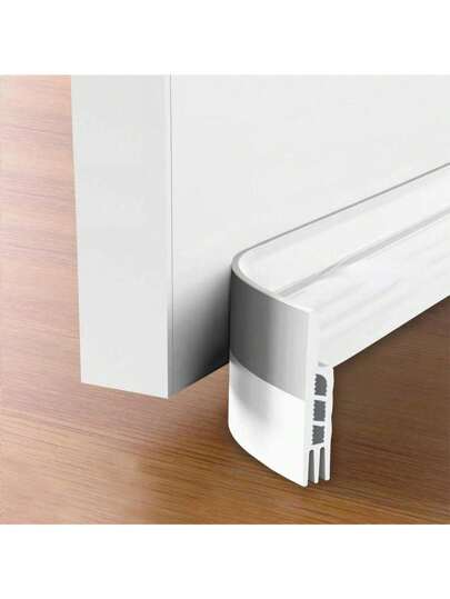 SHEIN 1 paquete de tope de puerta, barredora para debajo de la puerta para puertas exteriores e interiores, burlete de puerta, bloqueador de ventanas de garaje con aislamiento contra ruido y aire frío, protector contra corrientes de aire