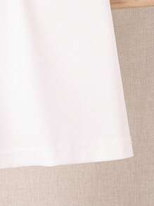 SHEIN 年轻女孩休闲花卉和马匹印花圆领短袖 T 恤，适合夏季