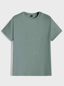 RueChic Ensemble de t-shirts basiques col rond en 100% coton pour hommes (plusieurs pièces)