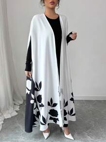 Selianne 女士花卉印花蝙蝠袖长夹克