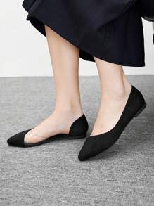 CUCCOO BIZCHIC Women Casual Flat Loafers, Minimalist Fashion For Everyday Wear Spring Shoes Spring Break Easter - Black - View 5