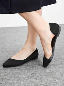 CUCCOO BIZCHIC Women Casual Flat Loafers, Minimalist Fashion For Everyday Wear Spring Shoes Spring Break Easter - Black - View 3