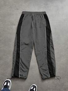 Sport MetroGents Men's Solid Color Lace-Up Front Casual Sporty Pants Fall Breathable Workout